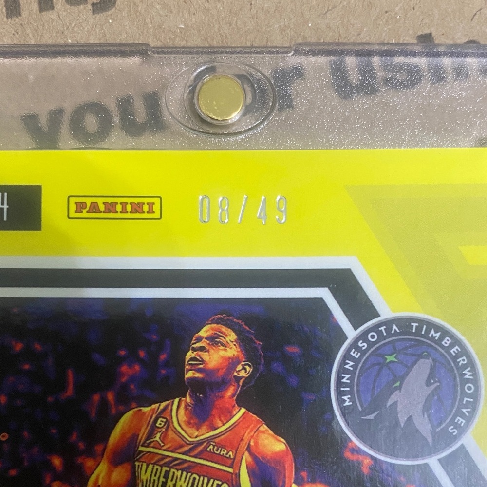 2022 Panini Flux Anthony Edward’s Cosmic /49!! - Picture 3 of 3